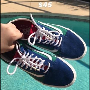VANS OLD COLOR BLOCKS W7.5 M6.0. $40, NOTHING ELSE